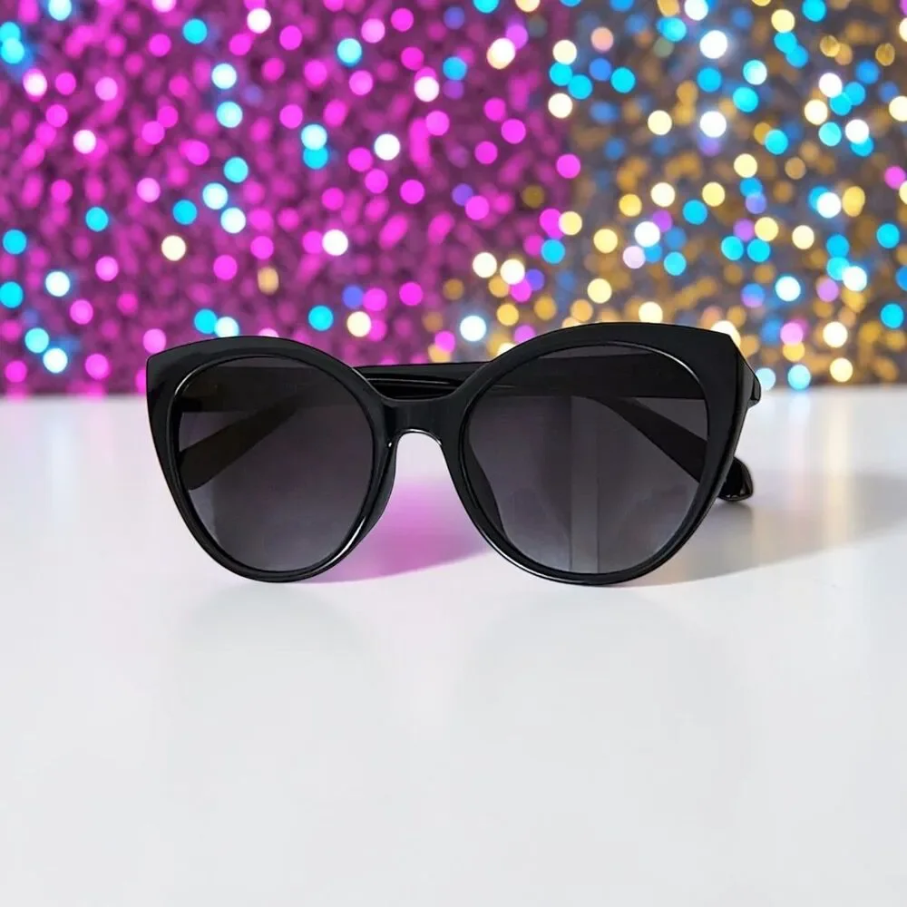 Kate Spade Women's Samantha/S 8079O Black Cat Eye Sunglasses NEW IN BAG  54mm